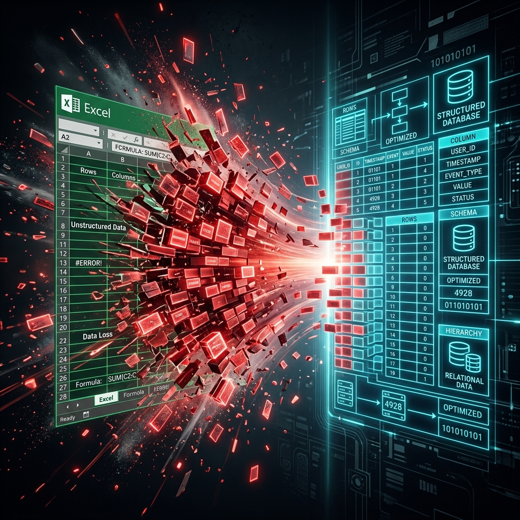 Concepto Excel Hell vs Base de datos